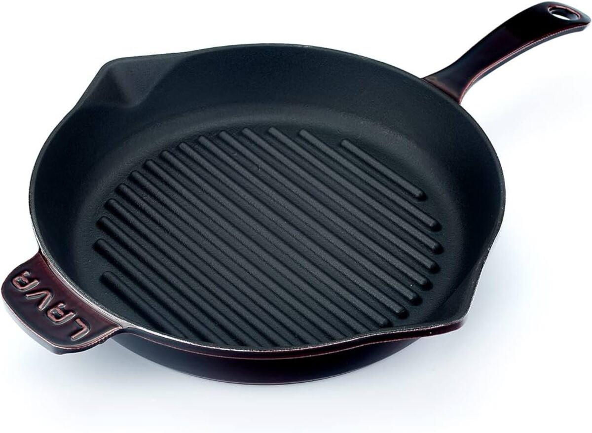 Lava Yuvarlak Saplı Izgara Tava 28 Cm