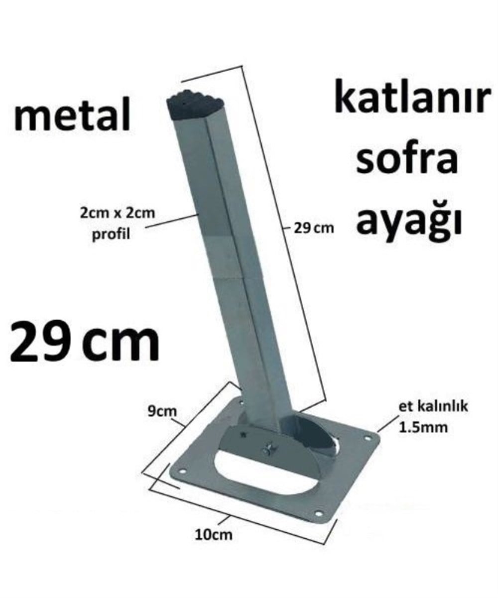 Metal Sofra Ayağı  Çinko 20 Cm