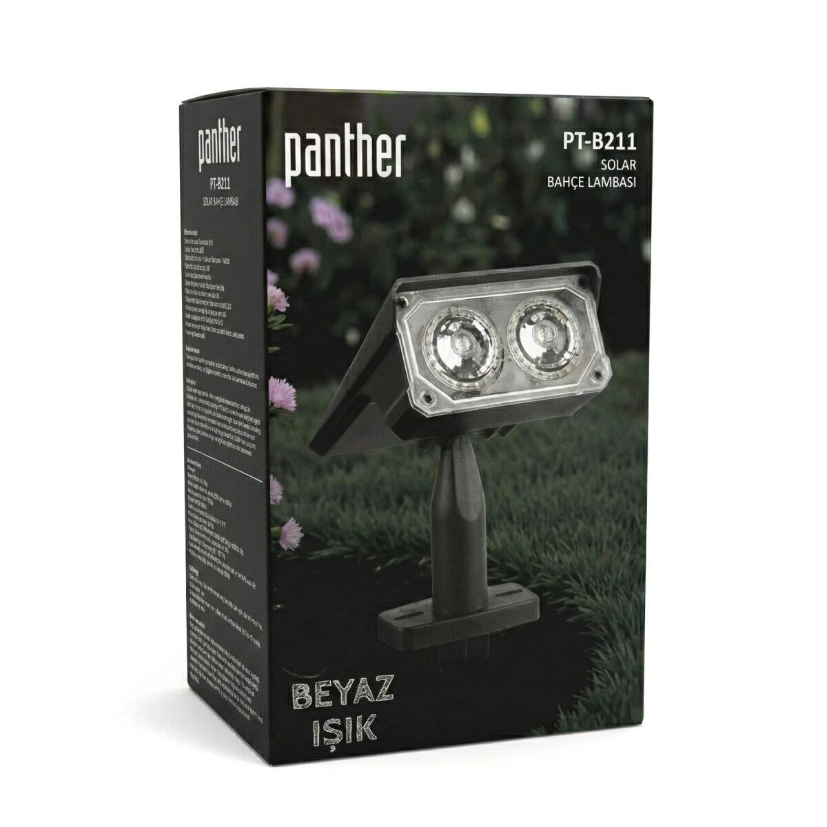 Panther Solar Led Bahçe Lambası Pt-b211