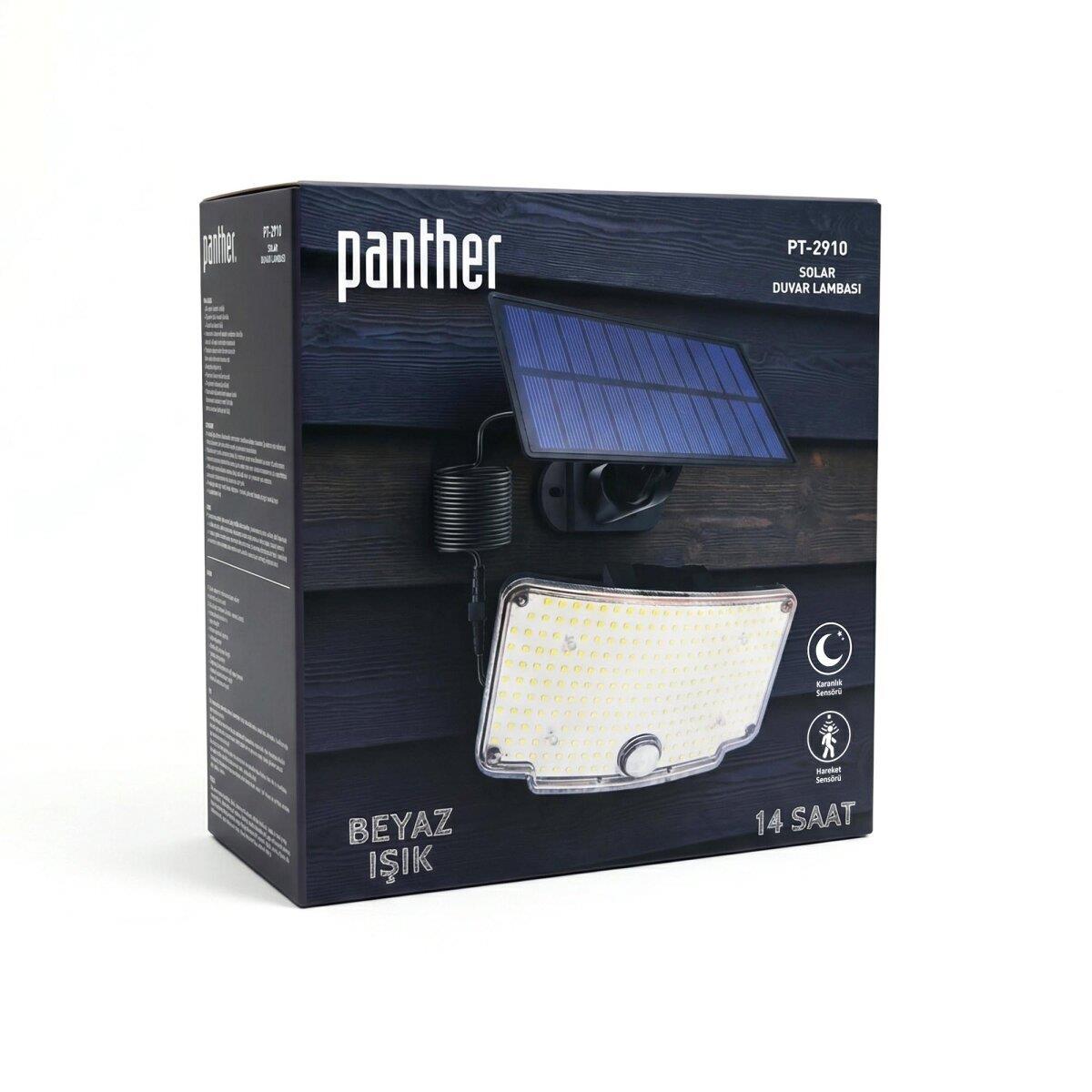 Panther Solar Led Duvar Lambası Pt-2910