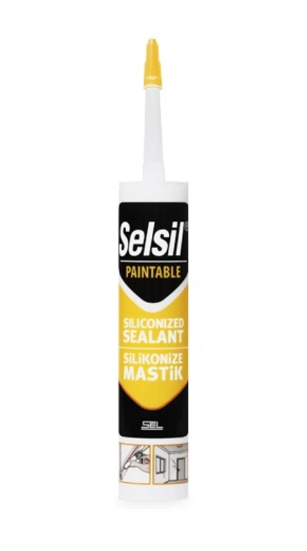 Selsil Mastik Silikonize Kahve 500 Gr
