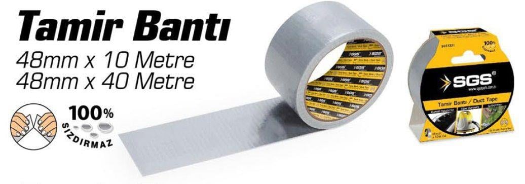 Sgs 1221 Tamir Bantı Gri 48Mm X 10 Metre