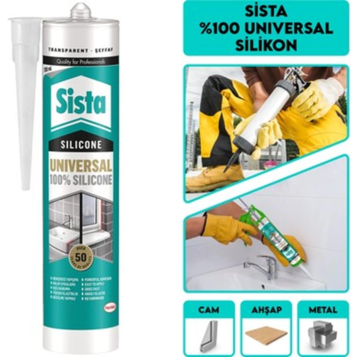 Sista Silikon Şeffaf 280 Ml