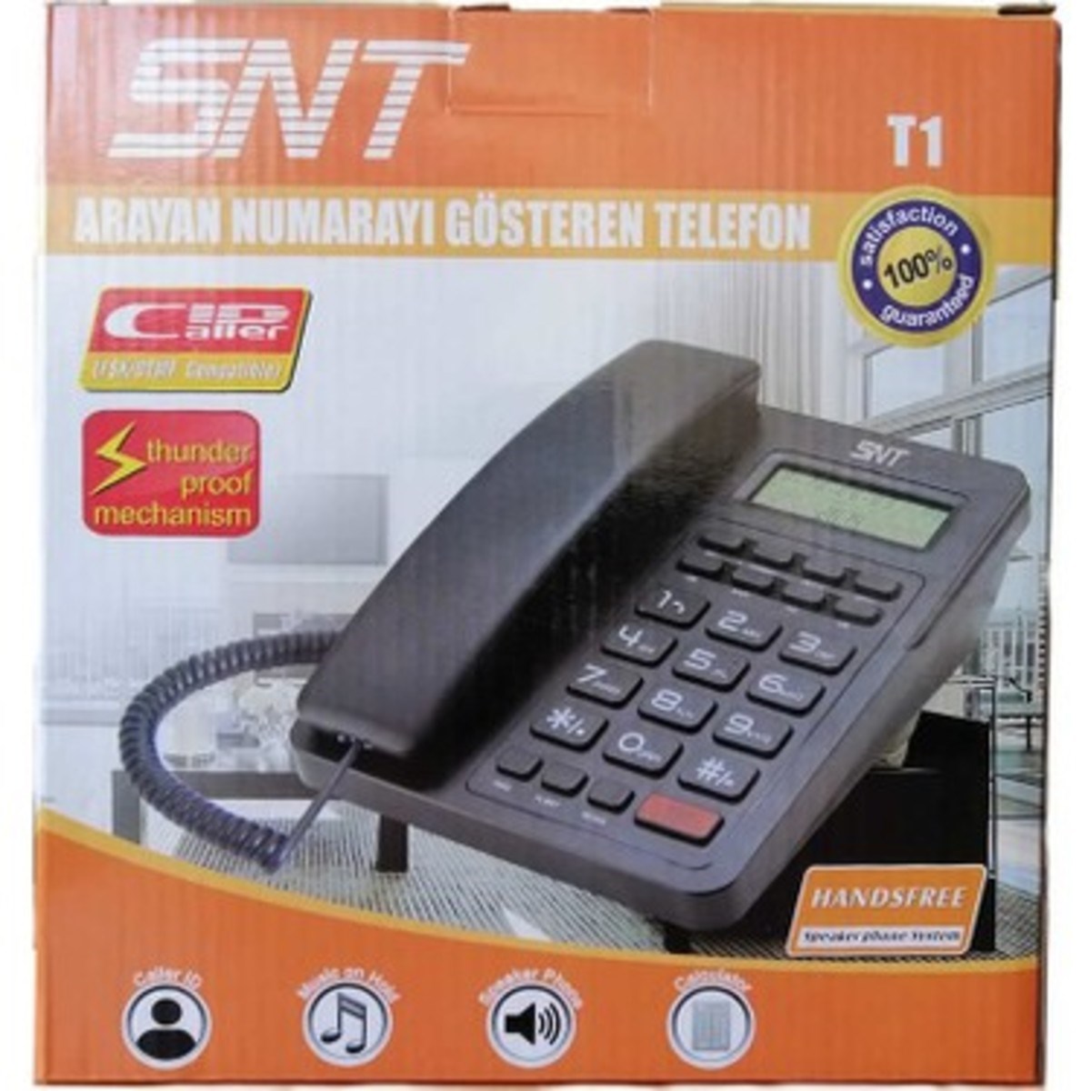 Snt Masa Üstü Telefon T1 Siyah