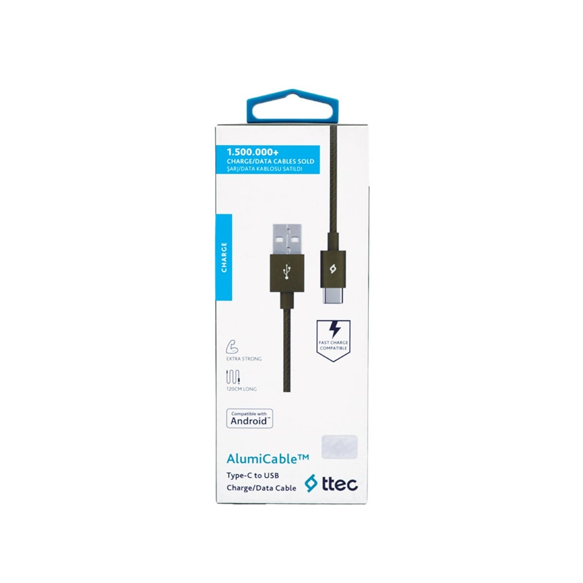 Ttec Alumi Type-C Usb Cakle Yeşil