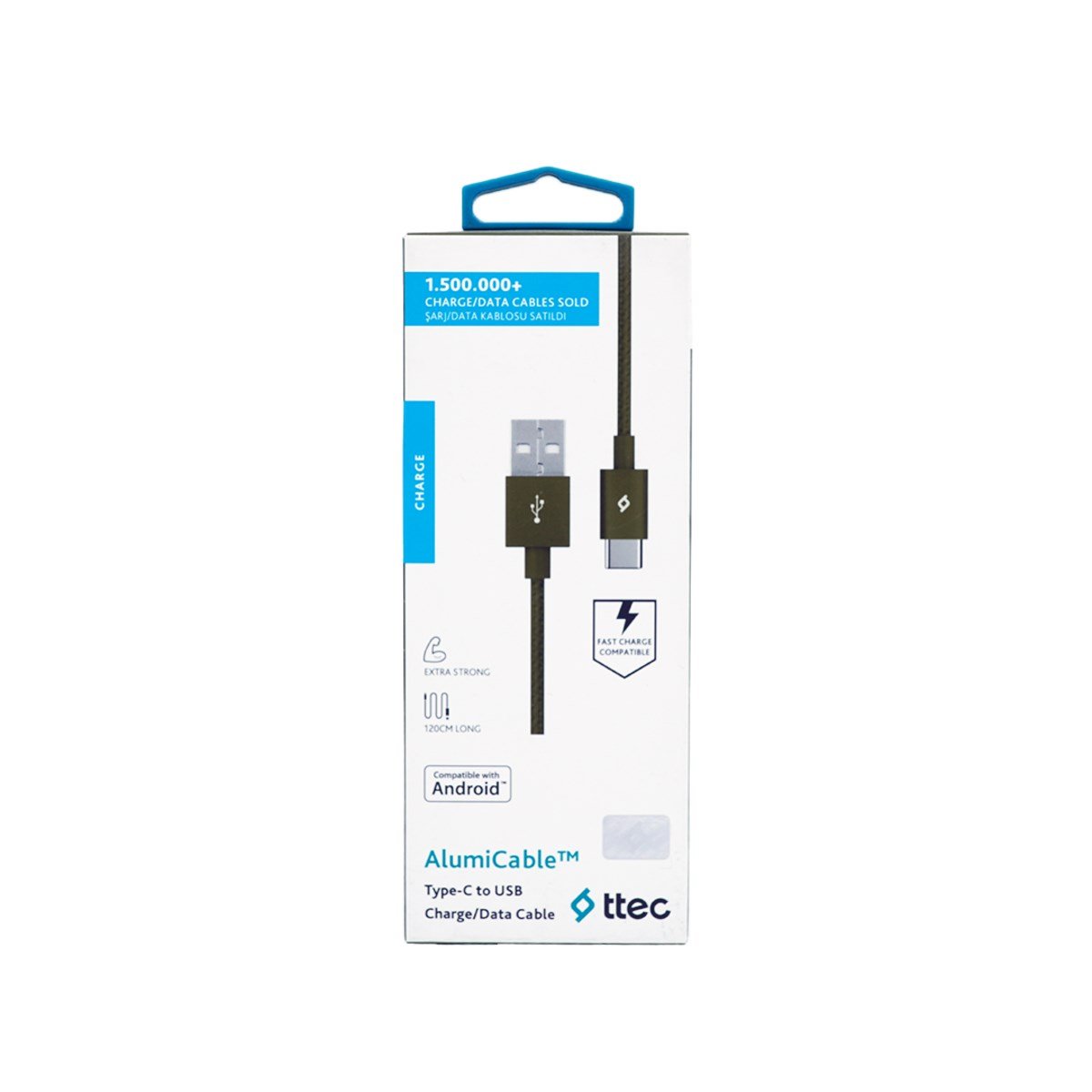 Ttec Alumi Type-C Usb Cakle Yeşil