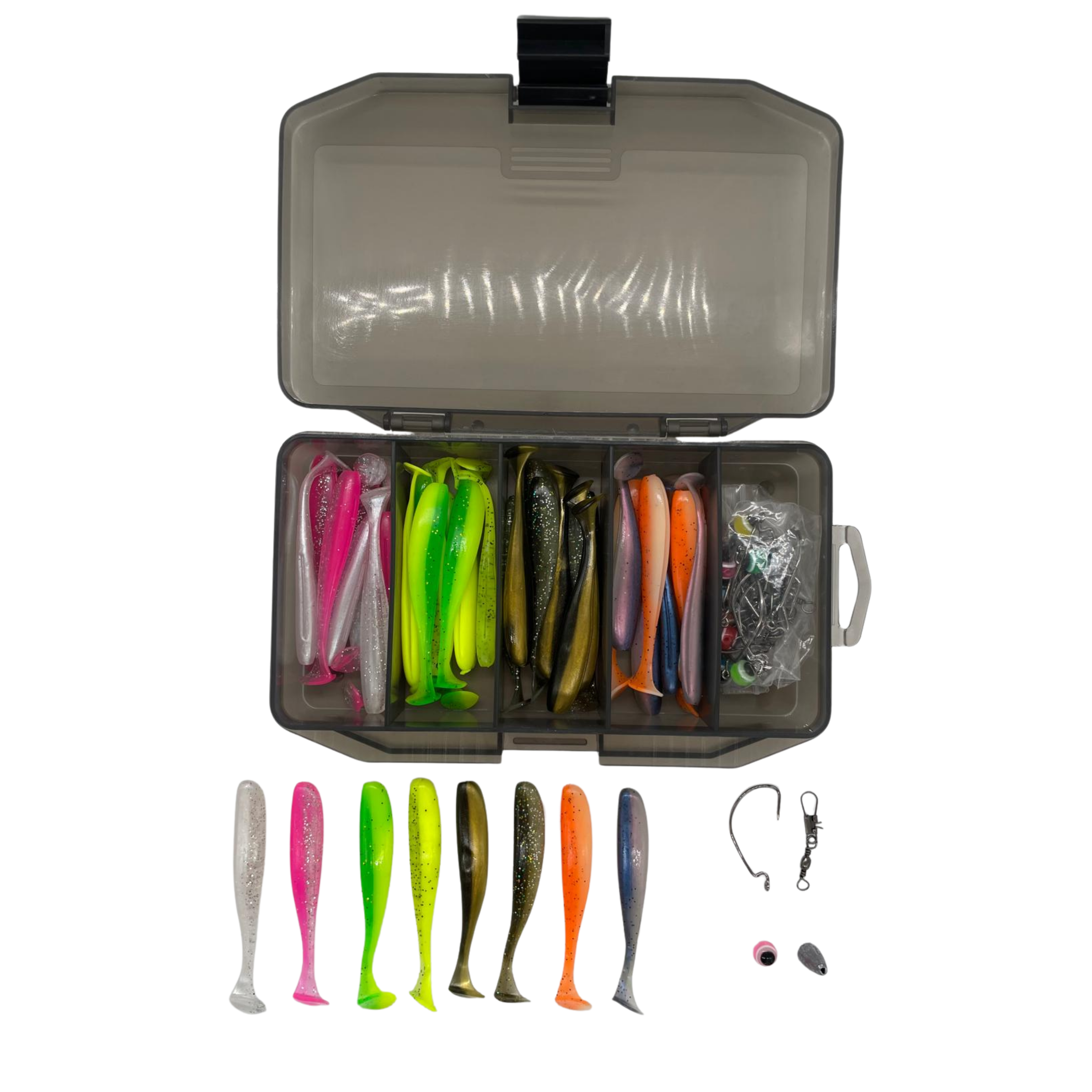 7 cm Silikon Balık Seti - 40 Adet Yem + İğne + Kurşun + Klips | Anka Av Hitpro Özel Seri 40'lı Silikon Yem Seti  Hitpro Özel Seri 40'lı Silikon Yem Seti 
Silikon Olta Yemi