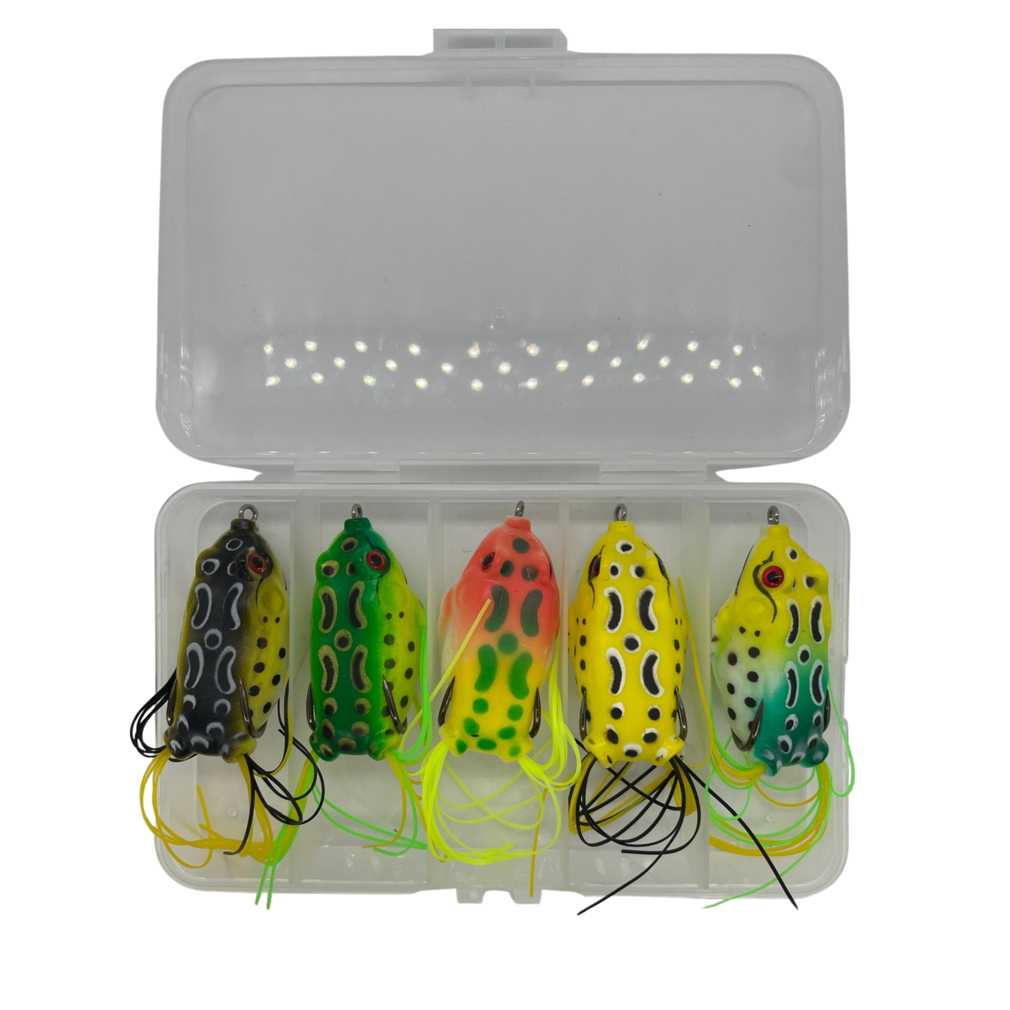 Hitpro Kurbağa Sahte 5'li Kutulu 5,5cm Set Hitpro Kurbağa Sahte 5'li Kutulu 5,5cm Set Hitpro Kurbağa Sahte 5'li Kutulu 5,5cm Set
Silikon Olta Yemi