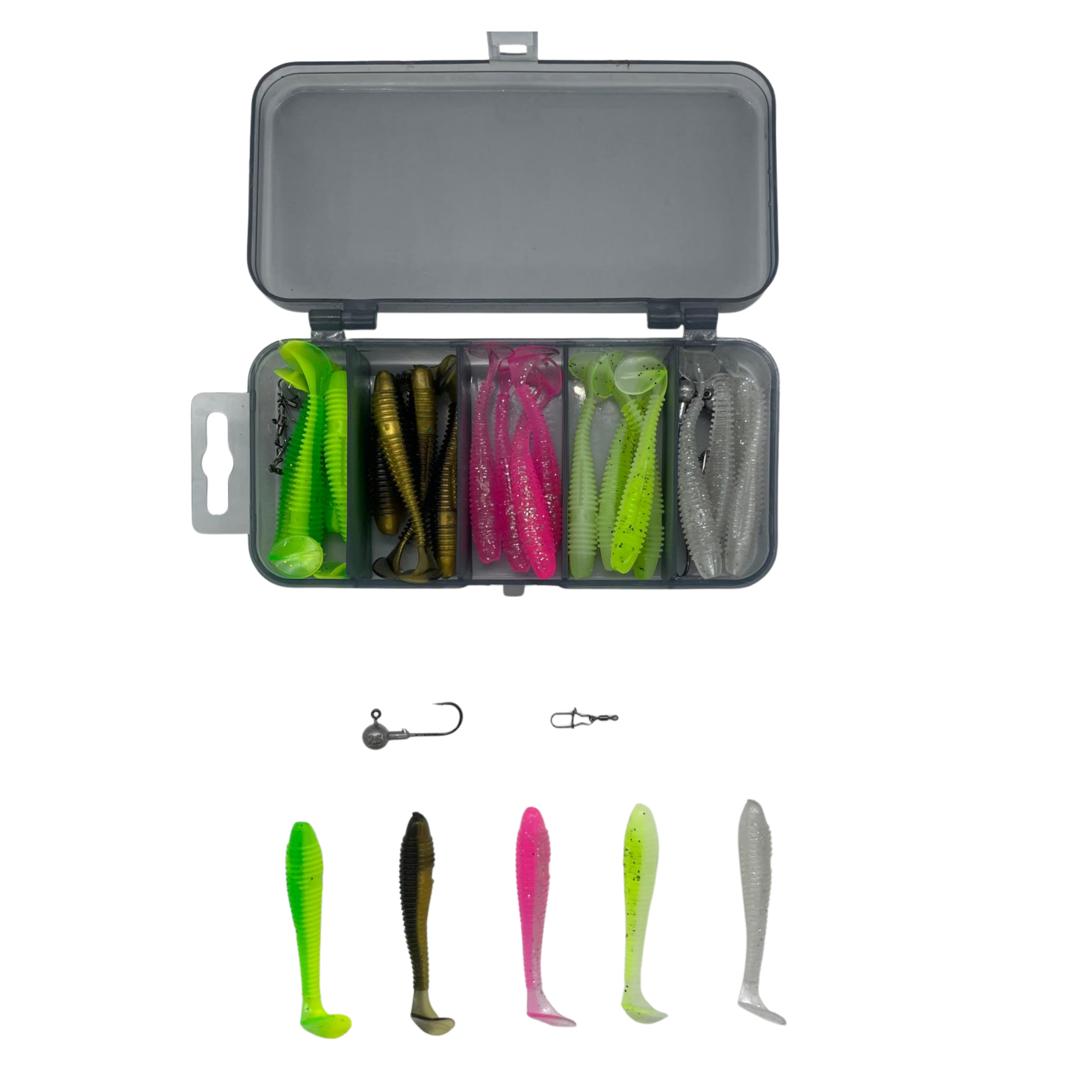 Hitpro Yumuşak Silikon 6 Cm 25'li Yem Seti Hitpro Yumuşak Silikon 6 Cm 25'li Yem Seti Hitpro Yumuşak Silikon 6 Cm 25'li Yem Seti
Silikon Olta Yemi