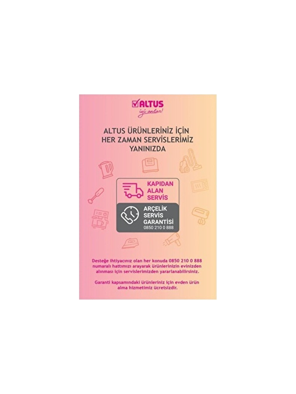 ALTUS AL KM 846 CAMASIR KURUTMA MAKINASI