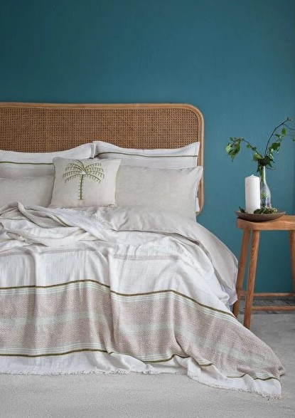 APRICITAS HOME C.K PAMUK YATAK ORTU SET CALI OLIVE
