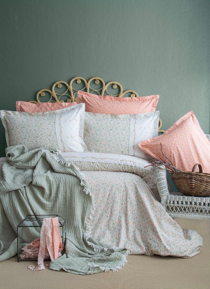 APRICITAS HOME C.K MUSLIN YATAK ORTULU NEVRESIM SET SAGE ADACAYI