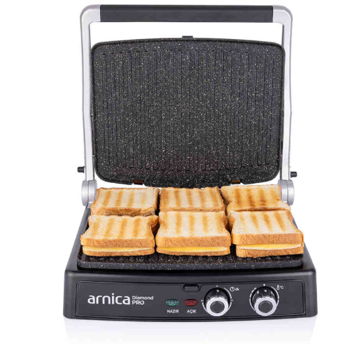 ARNICA GH26411 DIAMOND PRO TOST MAKINASI SIYAH