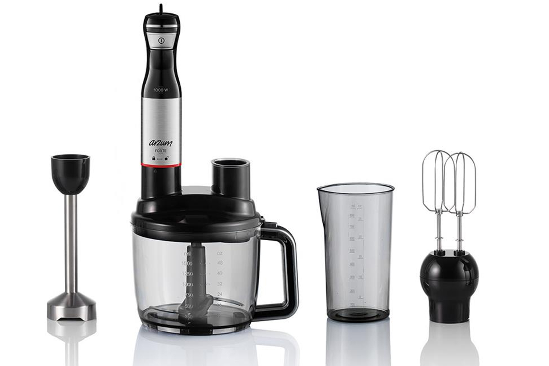 ARZUM AR 1157 SIYAH FORTE MULTI BLENDER SETI