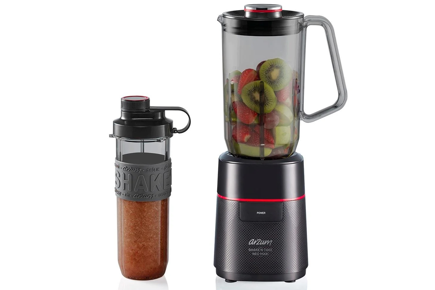 ARZUM AR 1174 SIYAH SHAKE N TAKE NEO MAXI SURAHI BLENDER