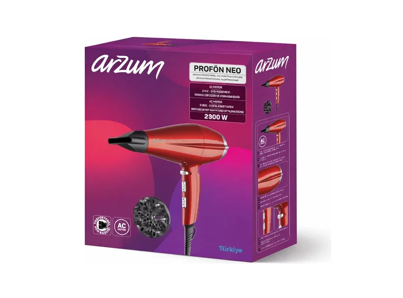 ARZUM AR 5049 PROFON NEO PROFESYONEL SAC KURUTMA MAKINASI