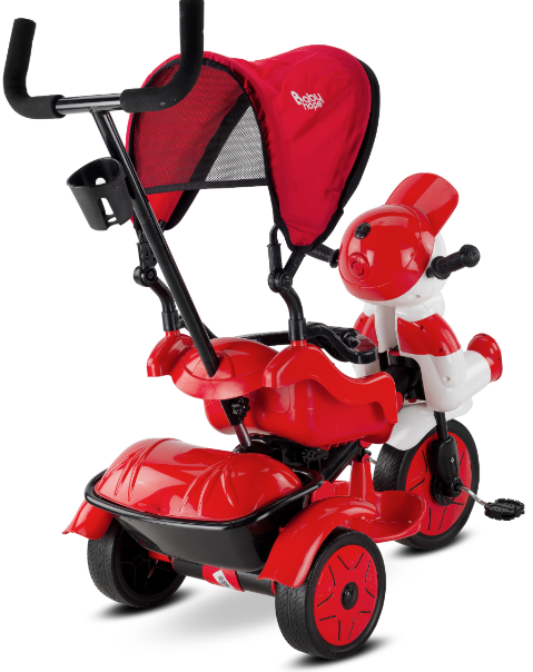 BABYHOPE 125A 10 YUPI TRICYCLE BISIKLET KIRMIZI/SIYAH