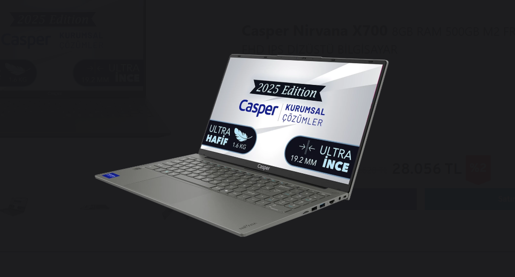 CASPER NIRVANA X700 7430 8E00X LAPTOP