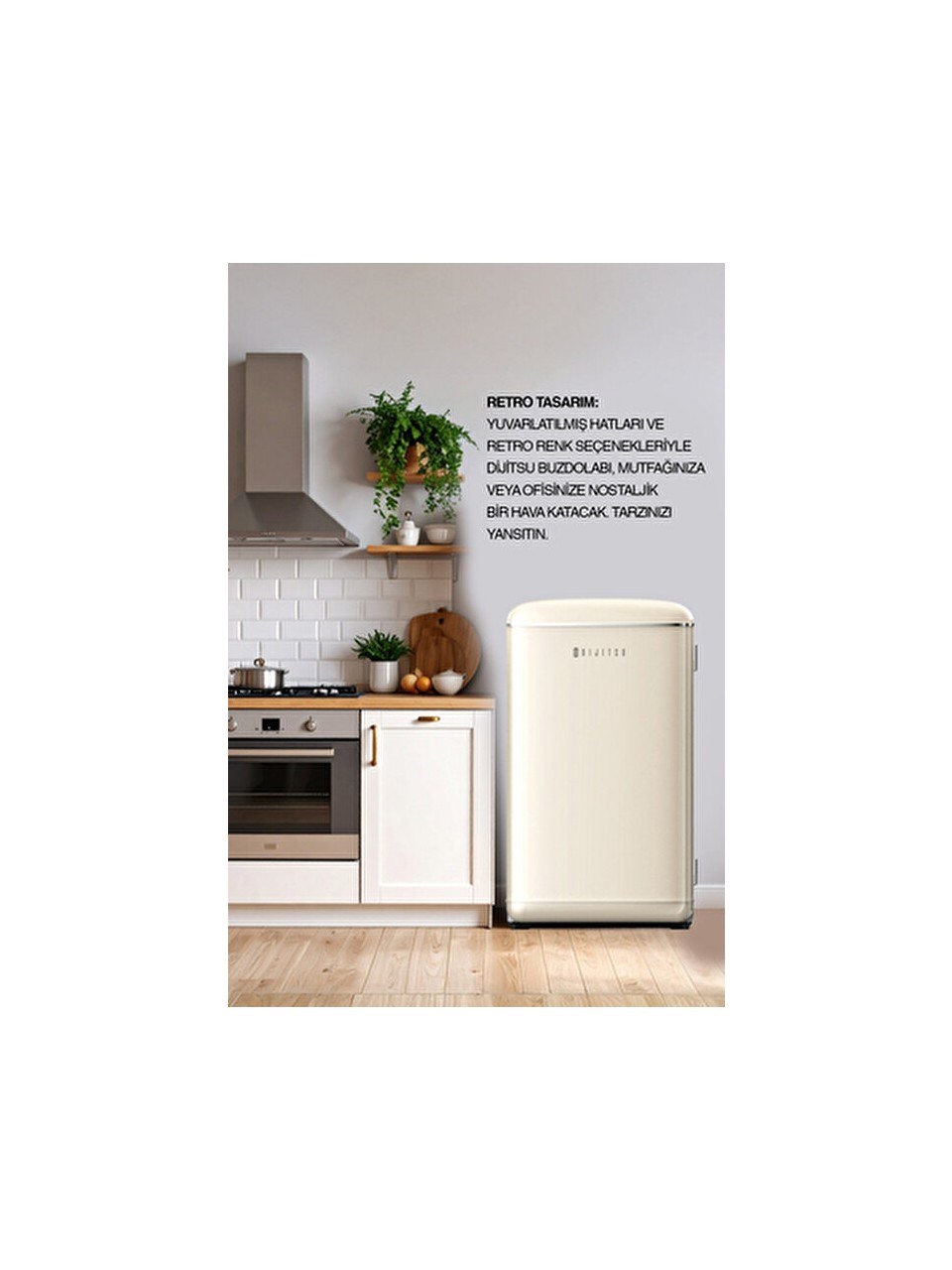 DIJITSU MINIBAR DB-120RBE BEJ TEK BUZDOLABI