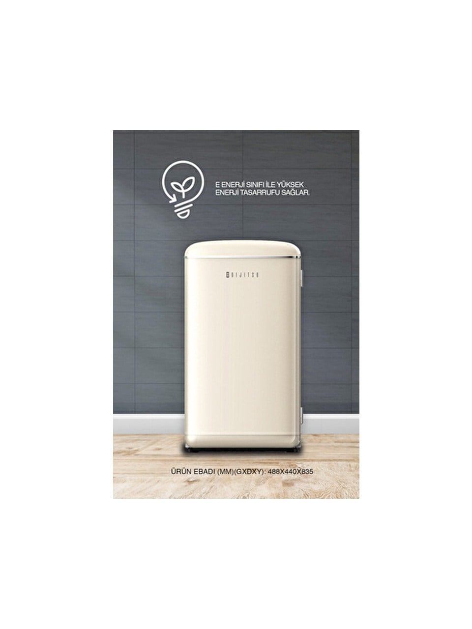 DIJITSU MINIBAR DB-120RBE BEJ TEK BUZDOLABI