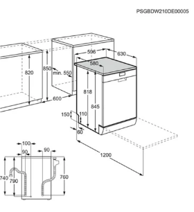 ELECTROLUX ESA47210SX 8 PROGRAMLI SOLO BULASIK MAKINASI