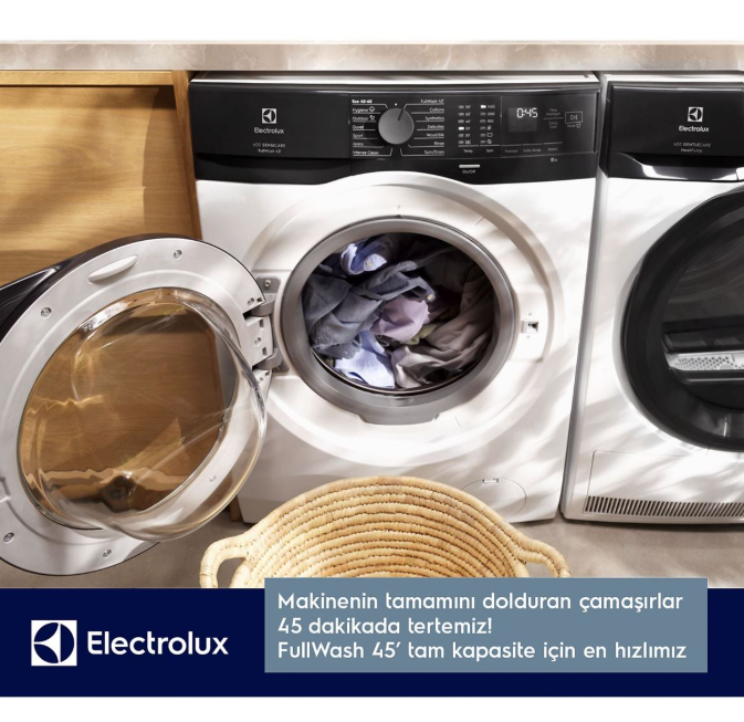 ELECTROLUX EW6F9452T 10.5 KG 1400 DEVIR ON YUKLEMELI CAMASIR MAKINASI