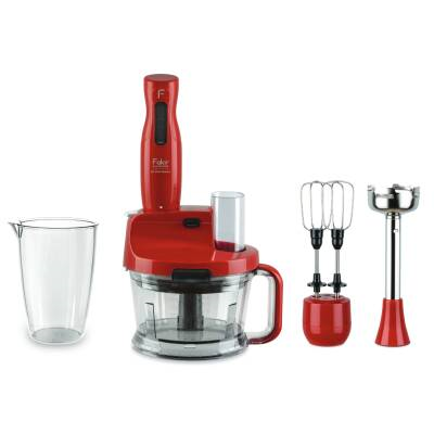 FAKIR MR CHEF QUADRO BLENDER SET  ROUGE-RED