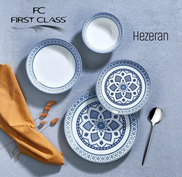 FIRST CLASS 24 PARCA YEMEK TAKIMI DIJITAL HEZERAN