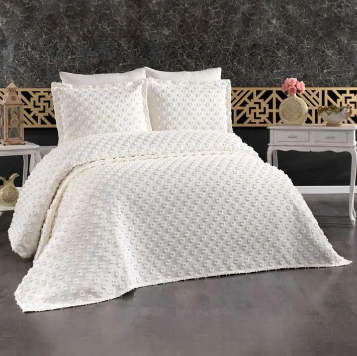 GOLDEN HOME DORA CIFT KISILIK PIKE TAKIMI KREM