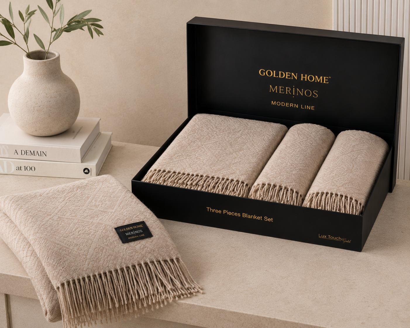 GOLDEN HOME MERINOS MODERN LINE 3 PARCA BATTANIYE