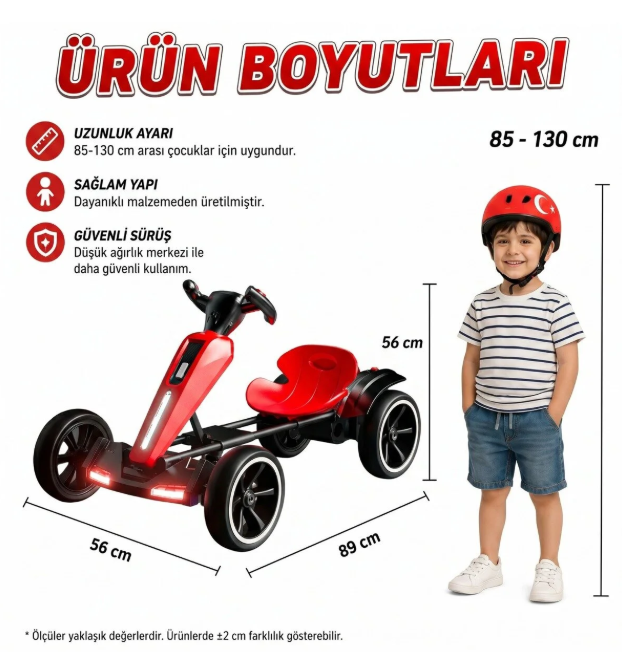ISITEL A ISTOY GO-KART KATLANABILIR COCUK AKULU ARABA
