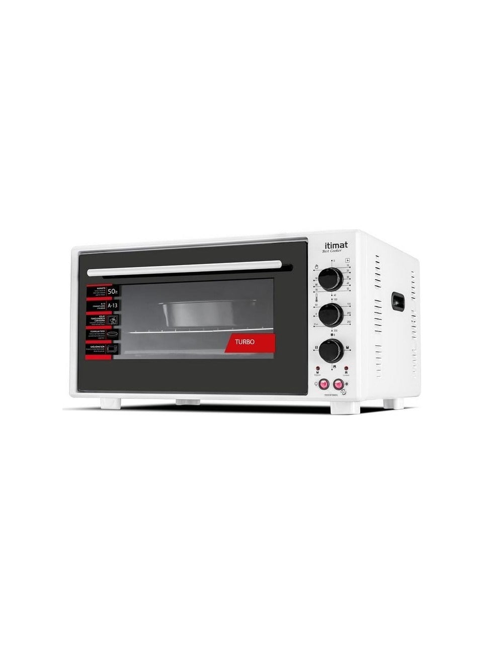 ITIMAT 8020 ELEKTRIKLI TIM.TERMOSTATLI FANLI CIFT CAMLI K.FIRIN (50LT)