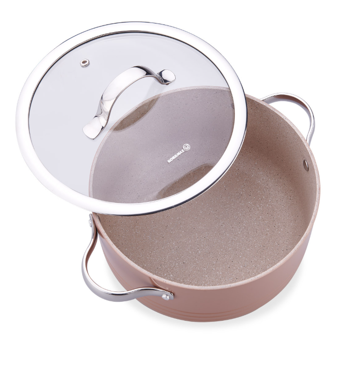 KORKMAZ A2619-6 LINEA MOCHA 7 PARCA TENCERE SETI