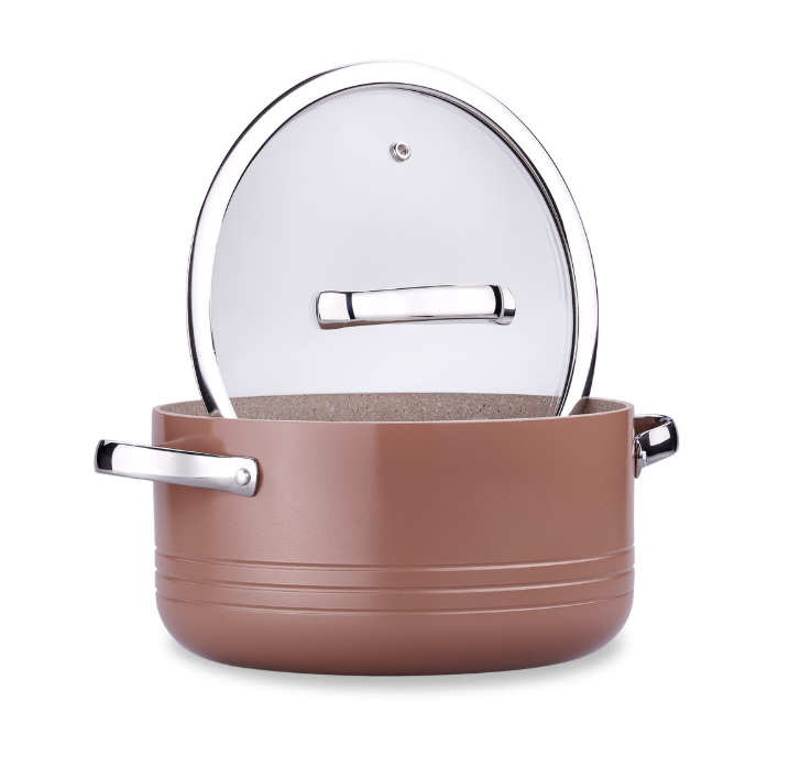 KORKMAZ A2619-6 LINEA MOCHA 7 PARCA TENCERE SETI