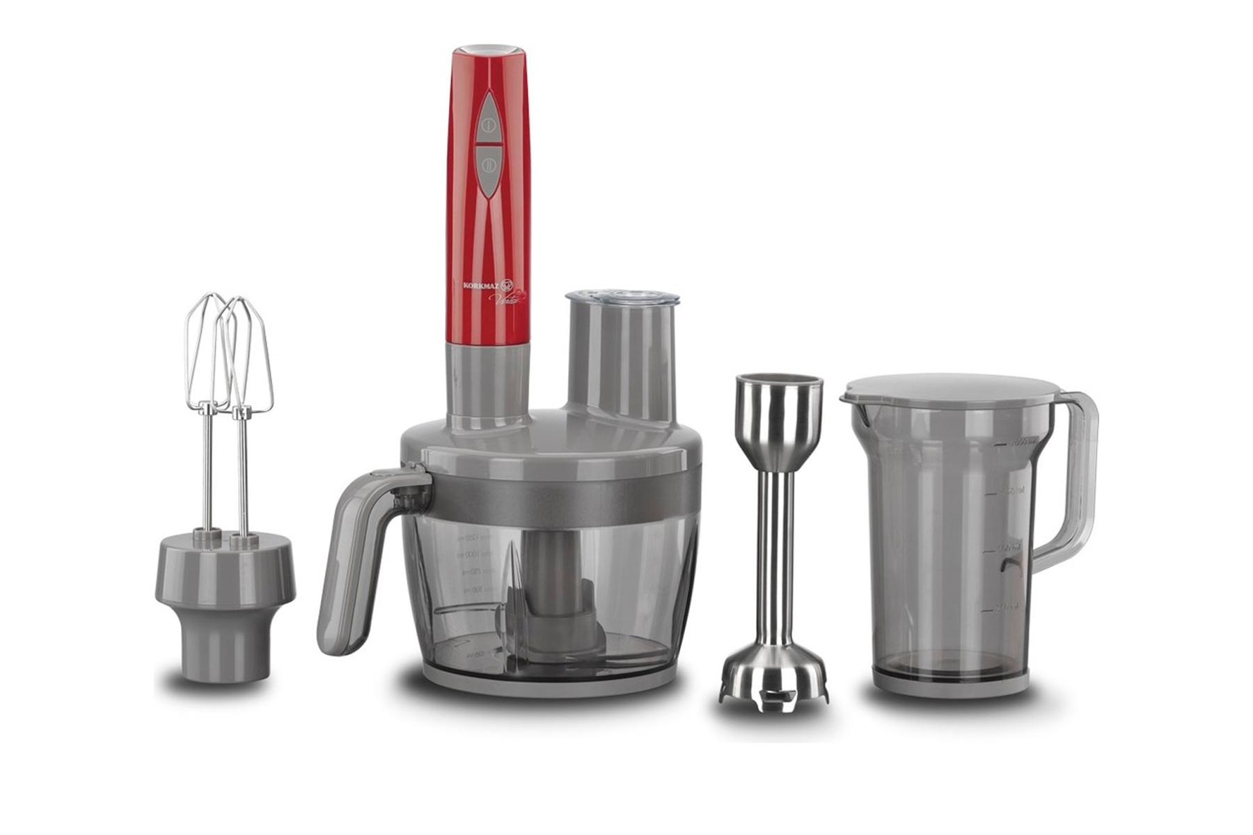 KORKMAZ A455-01 VERTEX MULTI BLENDER SETI KIRMIZI