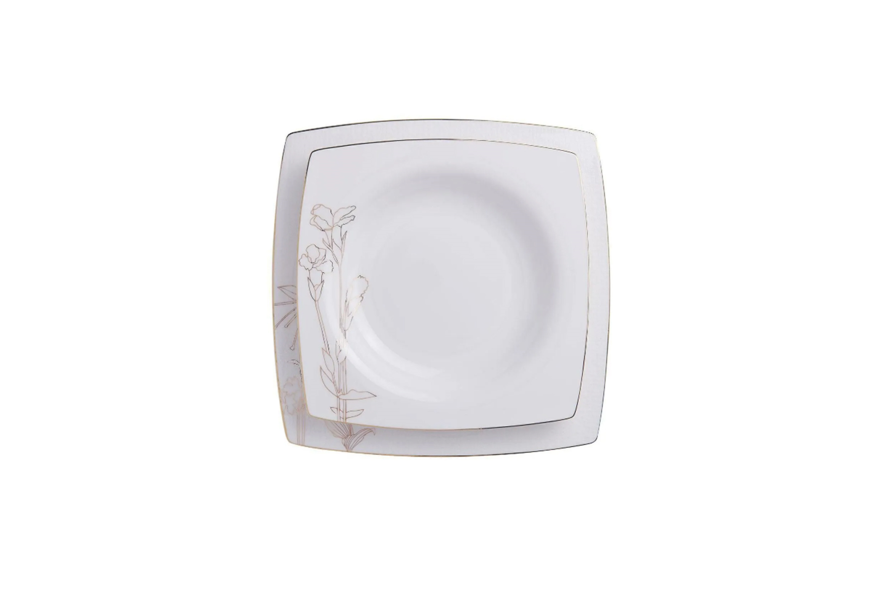 KORKMAZ A8452 BONE SEL 60 PARCA KARE YEMEK TAKIMI
