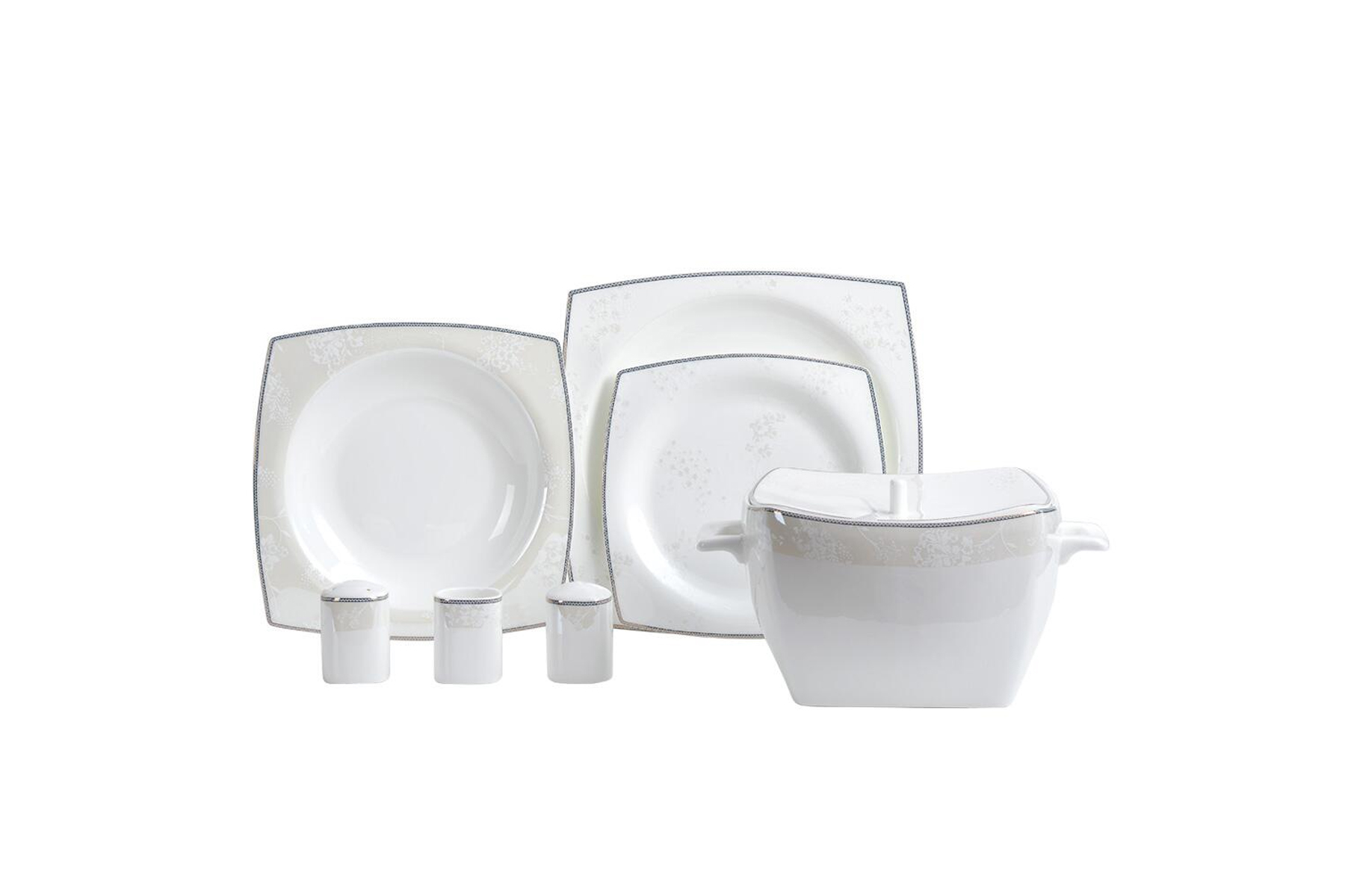 KORKMAZ A8464 BONE SEL 60 PARCA YEMEK TAKIMI ( KARE )