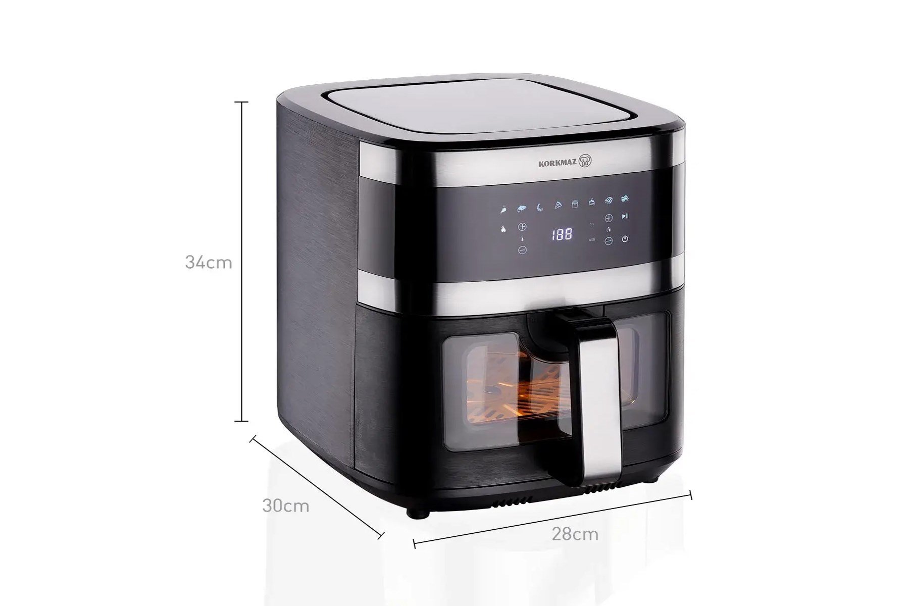 KORKMAZ A890 AIR VISION AIRFRYER 7.5 LT