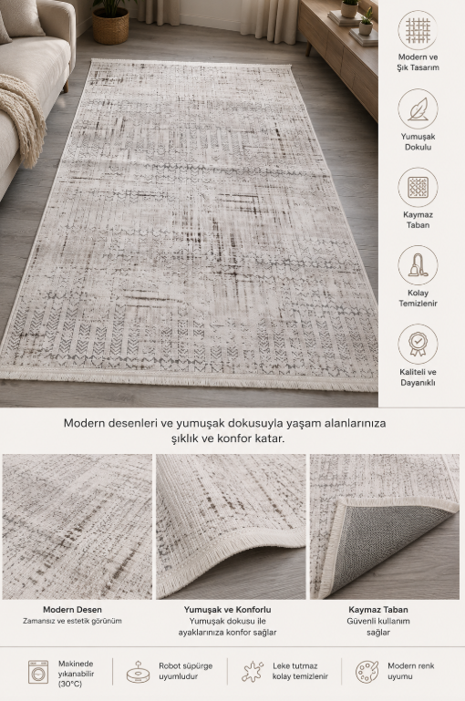 MERINOS 3.00 M2 VISTA KESME HALI 100XR