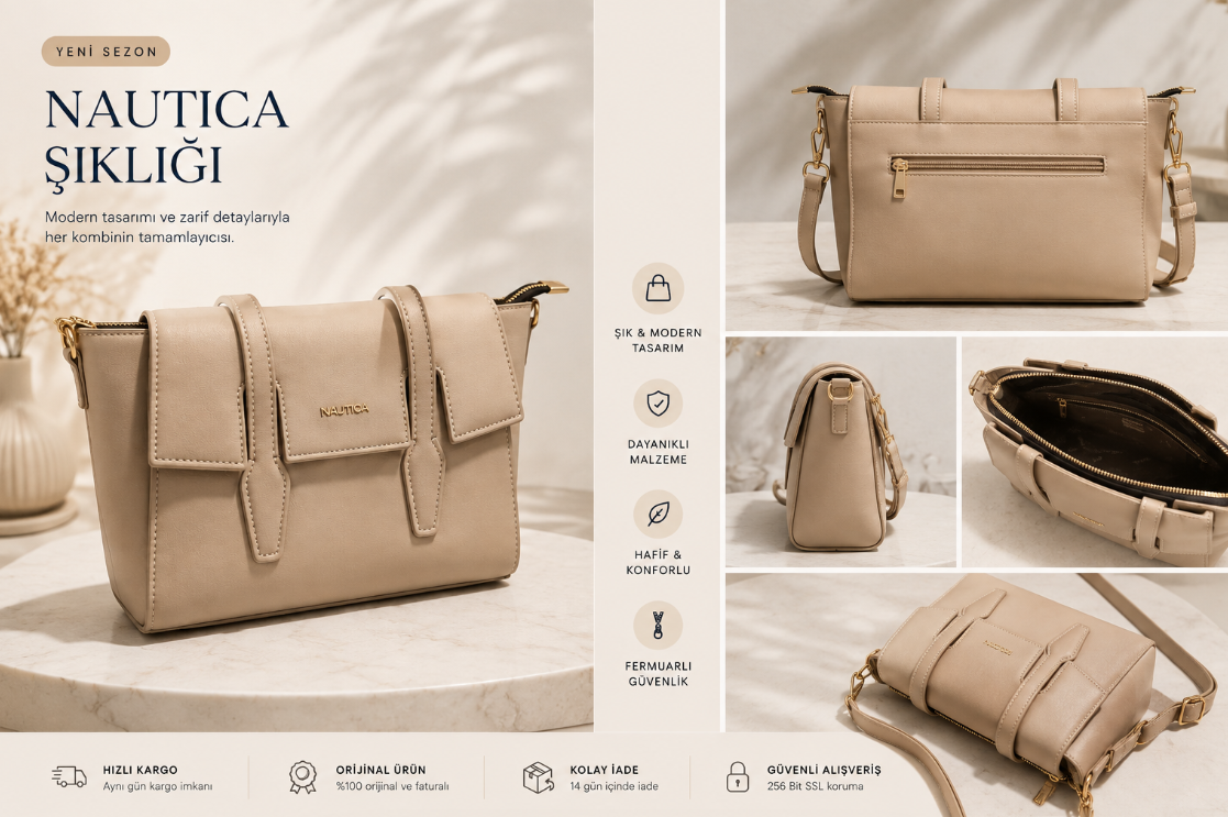 NAUTICA CN7939T BAYAN CANTA K.BEJ