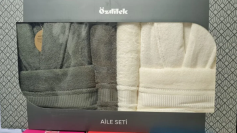 OZDILEK 658297 COLOURIST K.YESIL-KREM AILE SETI ( XL-L )