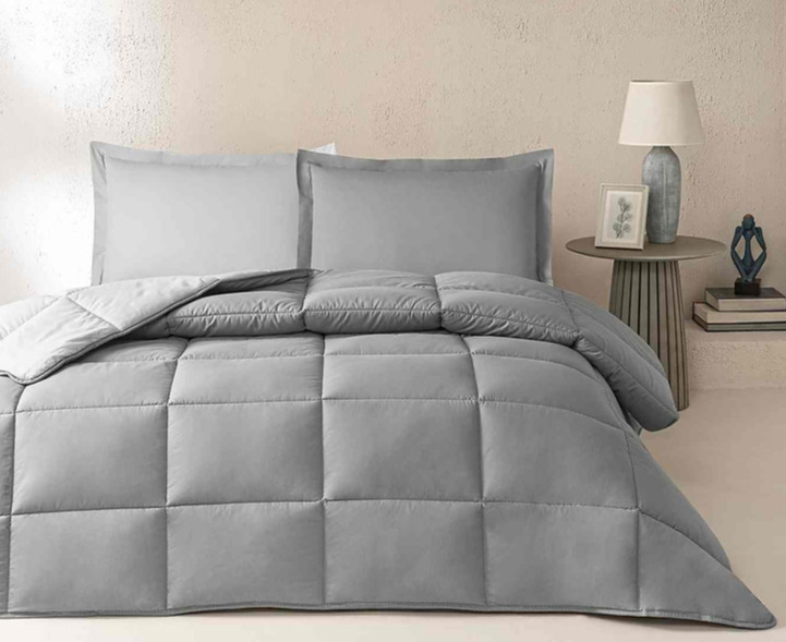 OZDILEK 669620 YATAK SETI RF CK KUL GRI-SILVER COLOURIST