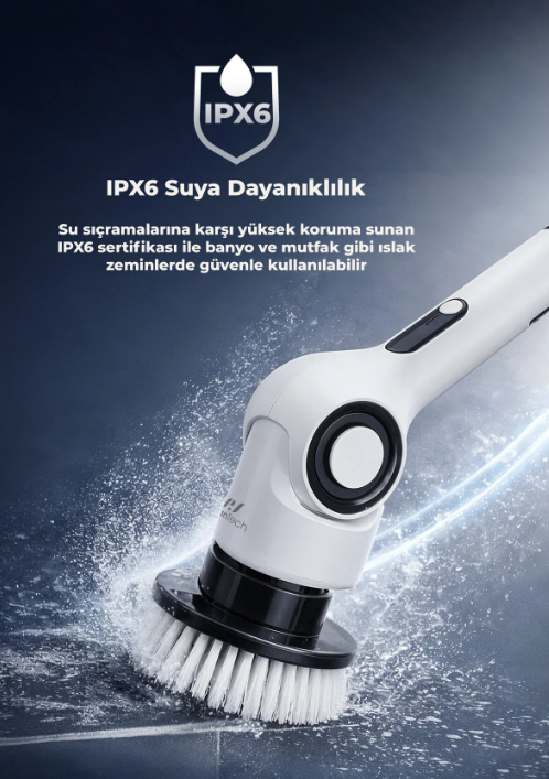PIRANTECH EF-17 BEYAZ SARJLI TEMIZLIK FIRCASI