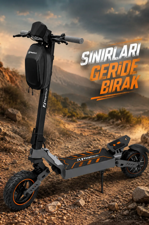 PIRANTECH F1 (İ.M.)TURUNCU ELEKKTRIKLI SCOOTER 1000W