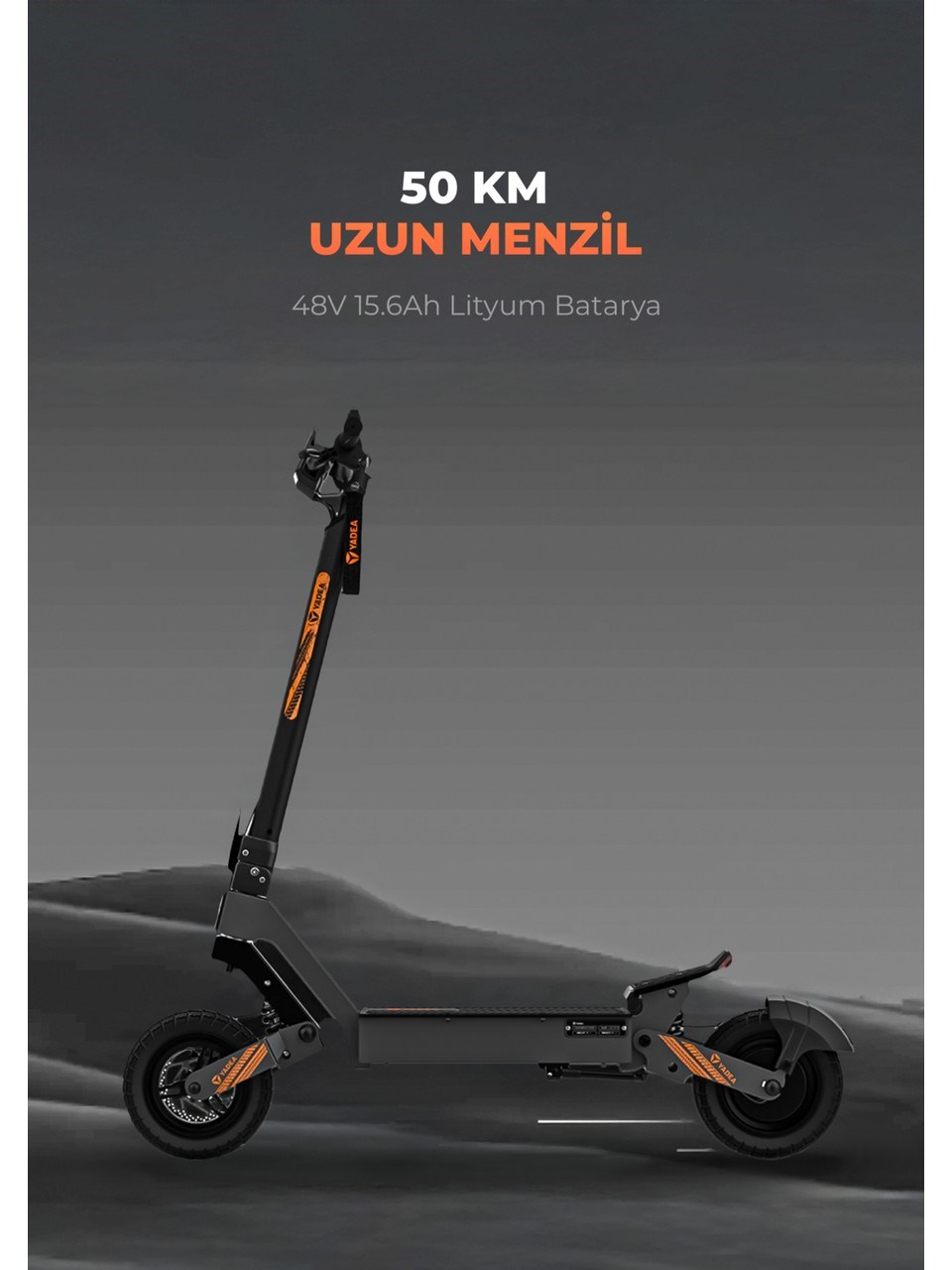 PIRANTECH YADEA G10 SIYAH ELEKTRIKLI SCOOTER 800W-1200W GUC