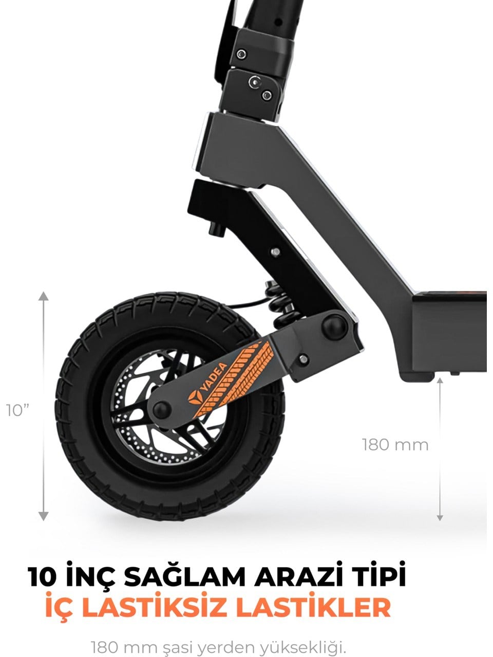 PIRANTECH YADEA G10 SIYAH ELEKTRIKLI SCOOTER 800W-1200W GUC