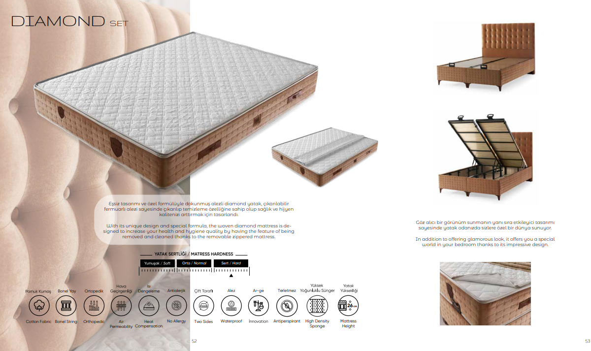 POLO 150X200 DIAMOND YATAK