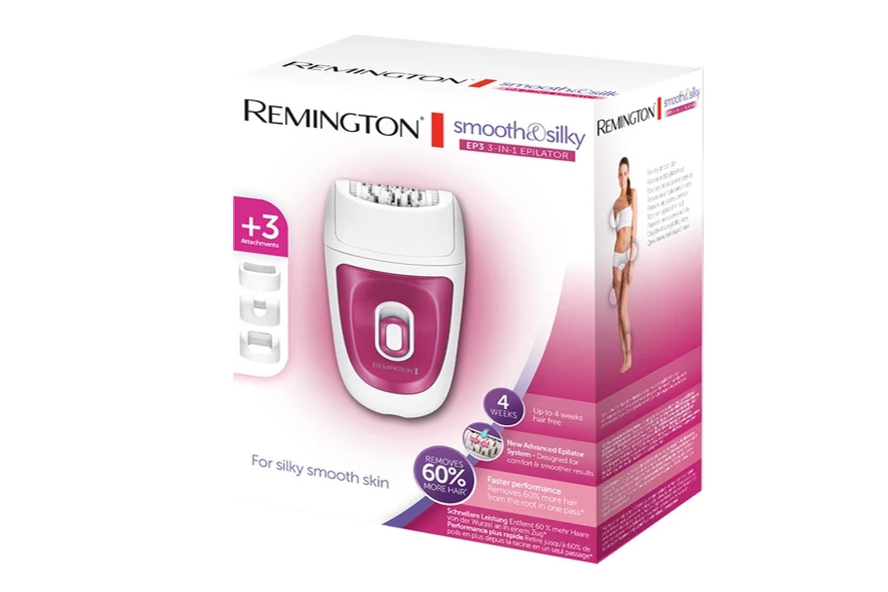 REMINGTON EP7300 SMOOTH SILKY EP3 3IN1 EPILATOR