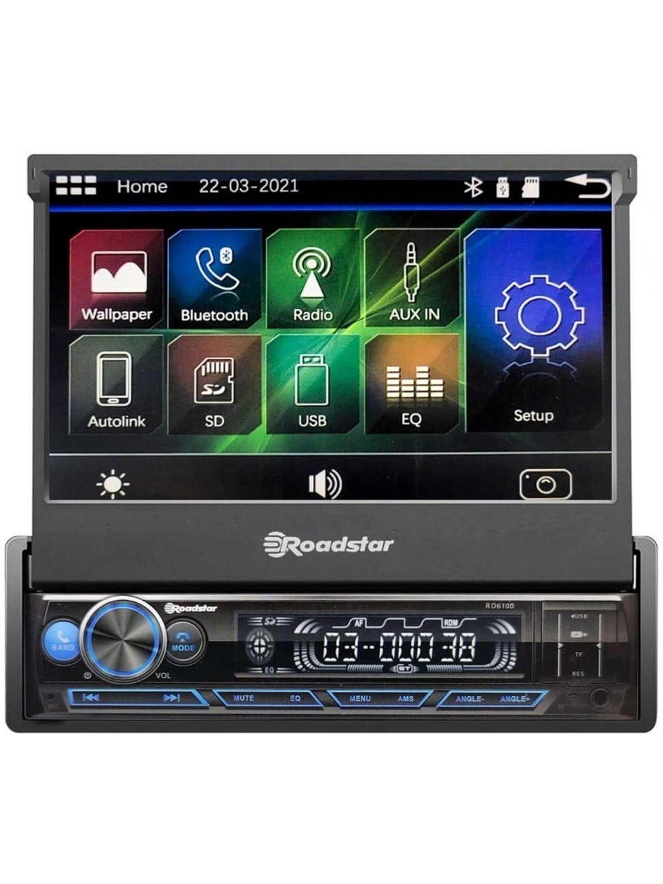 ROADSTAR RD6100 7' BLUETOOTH LU INDASH TEYP