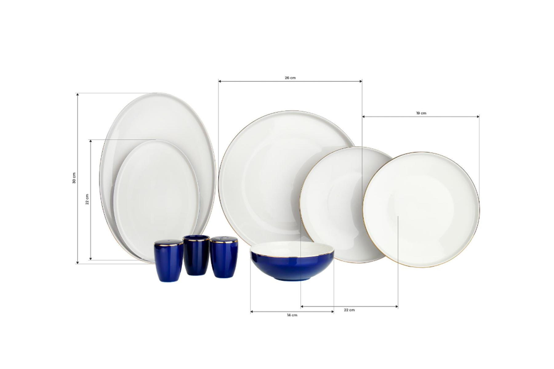 SCHAFER GLD01 077 ADEL BLUES 56 PARCA YEMEK TAKIMI